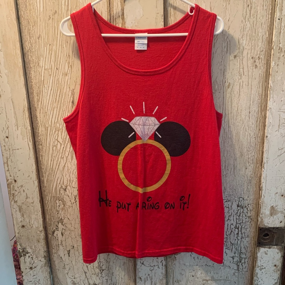 Women’s Mickey he put a ring on it tank top